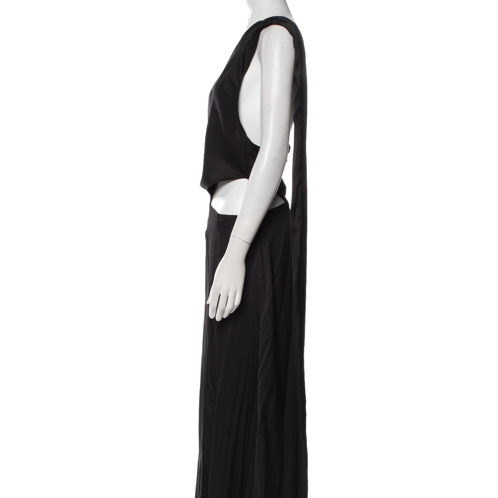 LPA Black Backless Maxi Dress